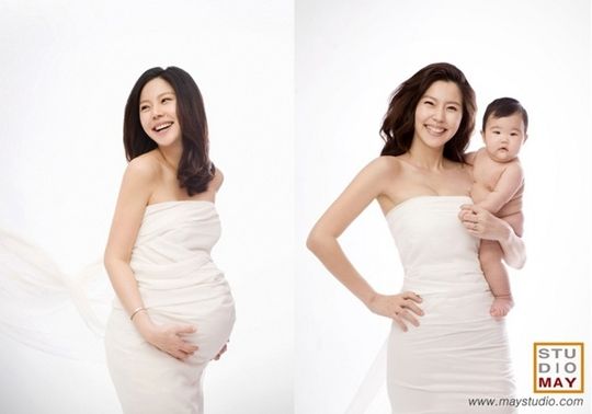 ChanMi's star news] Pictures of Lee Yoon-mi with her child ...