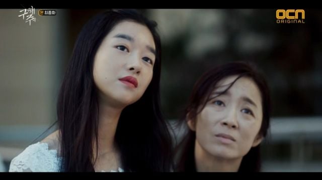 Sang-mi and her mother wondering if God will punish their abusers