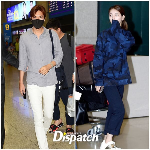 Photos] Lee Min-ho and Bae Suzy return to Korea on the same day @ HanCinema