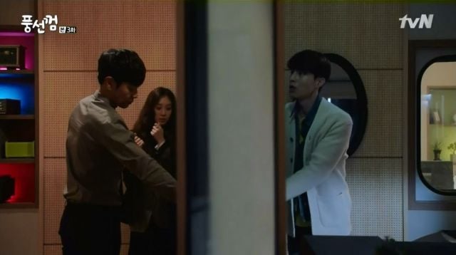 Seok-joon, Ri-hwan and Haeng-ah