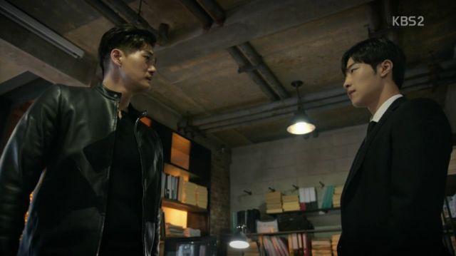 Min-joon revealing his identity to Kang-woo